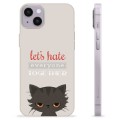 Funda de TPU para iPhone 14 Plus - Gato Enfadado