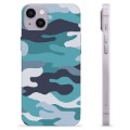 Funda de TPU para iPhone 14 Plus - Camuflaje Azul