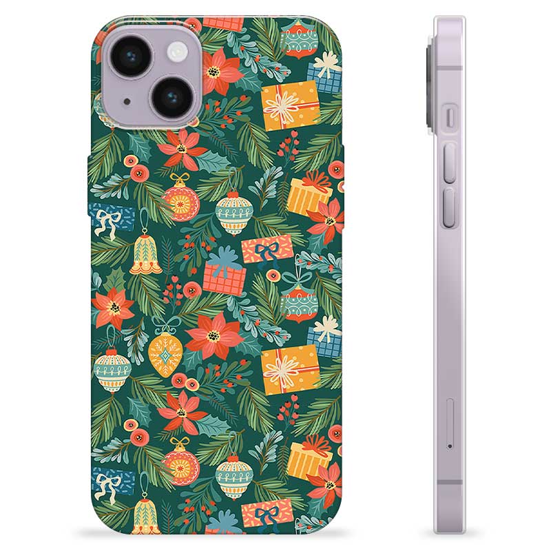 Funda de TPU para iPhone 14 Plus - Decoración Navideña