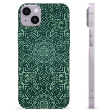 Funda de TPU para iPhone 14 Plus - mandala Verde