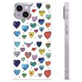 Funda de TPU para iPhone 14 Plus - Corazones