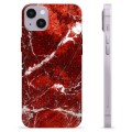 Funda de TPU para iPhone 14 Plus - Mármol Rojo