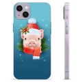 Funda de TPU para iPhone 14 Plus - Piggy de Invierno