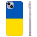 Funda TPU con bandera de Ucrania para iPhone 14 Plus - Amarillo y azul claro