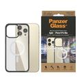 Funda Antibacterias PanzerGlass ClearCase MagSafe para iPhone 14 Pro Max - Negra / Transparente