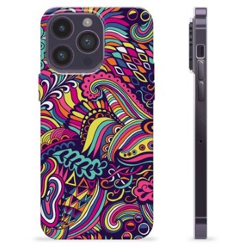 Funda de TPU para iPhone 14 Pro Max - Flores Abstractas