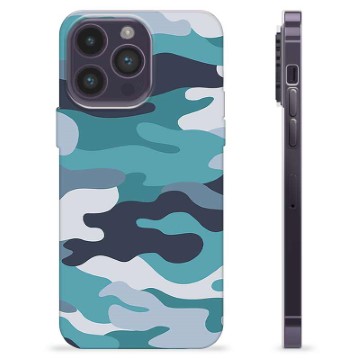 Funda de TPU para iPhone 14 Pro Max - Camuflaje Azul