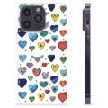 Funda de TPU para iPhone 14 Pro Max - Corazones