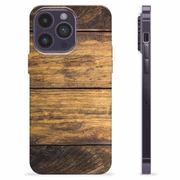 Funda de TPU para iPhone 14 Pro Max - Madera