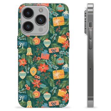 Funda de TPU para iPhone 14 Pro - Decoración Navideña