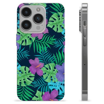 Funda de TPU para iPhone 14 Pro - Flores Tropicales