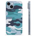 Funda de TPU para iPhone 14 - Camuflaje Azul