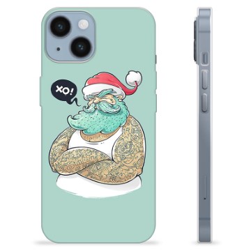 Funda de TPU para iPhone 14 - Papá Noel Moderno