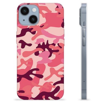 Funda de TPU para iPhone 14 - Camuflaje Rosa