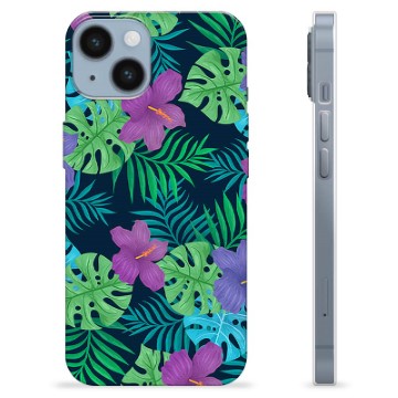 Funda de TPU para iPhone 14 - Flores Tropicales