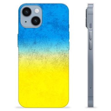 Funda TPU con bandera de Ucrania para iPhone 14 - Bicolor