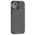 Carcasa TPU Beetle Fibra de Carbono para iPhone 15 - Negro