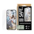 Protector de pantalla de vidrio templado PanzerGlass Safe Ultra-Wide Fit para iPhone 15 Plus/16 Plus - 9H - Transparente