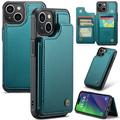 Funda iPhone 15 Plus Caseme C22 RFID Card Wallet - Verde