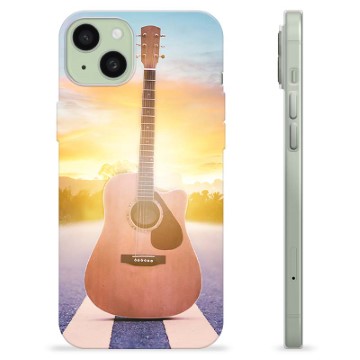 Funda de TPU para iPhone 15 Plus - Guitarra