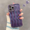 Funda 3D Linear Wavy para iPhone 15 Pro - Morado