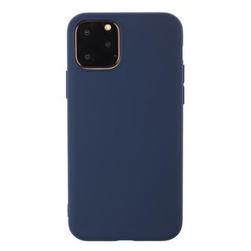 Carcasa de TPU Anti-Huellas Dactilares Mate para iPhone 15 Pro - Azul Oscuro