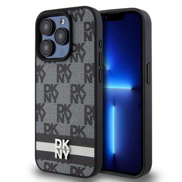 Funda DKNY Patrón de cuadros y rayas para iPhone 15 Pro