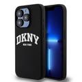 Funda iPhone 15 Pro DKNY Liquid Silicone Arch Logo - Compatible con MagSafe - Negro