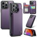 Funda iPhone 15 Pro Max Caseme C22 RFID Card Wallet - Morado