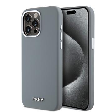 Funda iPhone 15 Pro Max DKNY Liquid Silicone Metal Logo - Compatible Magsafe