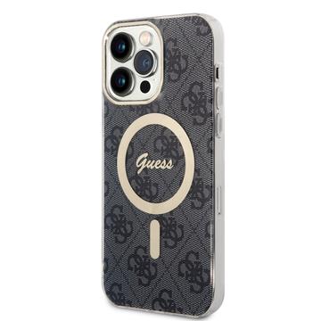 Funda iPhone 15 Pro Max Guess IML 4G - Compatible con MagSafe - Negro