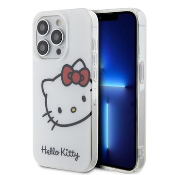 Funda con cabeza de gatito Hello Kitty IML para iPhone 15 Pro Max - Blanco