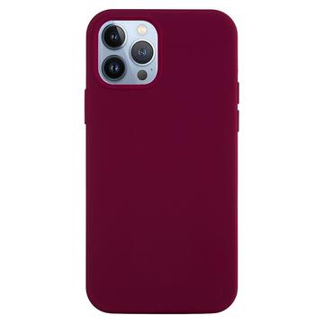 Funda de Silicona Liquid para iPhone 15 Pro Max - Vino Tinto