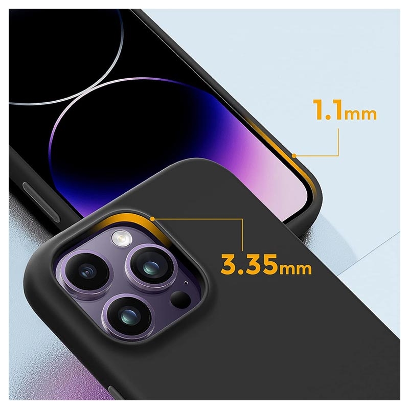 Funda de silicona con MagSafe para el iPhone 15 Pro - Negro