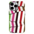 Funda híbrida 2 en 1 desmontable con rayas para iPhone 15 Pro Max - Colorido