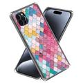 Carcasa de TPU Stylish Ultra Fina para iPhone 15 Pro Max - Rombo Arcoiris