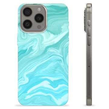 Funda de TPU para iPhone 15 Pro Max - Mármol Azul