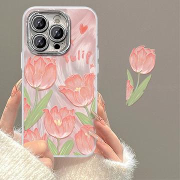 Funda TPU iPhone 15 Pro Max con estampado de tulipanes