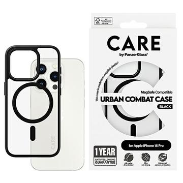 Funda PanzerGlass Care Urban Combat para iPhone 15 Pro - Compatible con MagSafe