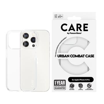 Funda PanzerGlass Care Urban Combat para iPhone 15 Pro - Transparente