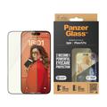 Protector de pantalla PanzerGlass EyeCare Ultra-Wide Fit EasyAligner para iPhone 15 Pro - Borde negro