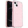 Funda Híbrida Stylish Glitter Series para iPhone 15 - Rosa