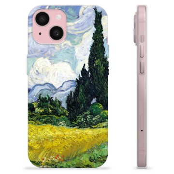 Funda de TPU para iPhone 15 - Árboles de Ciprés