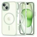 Carcasa Tech-Protect Magmat para iPhone 15 - Compatible con MagSafe - Verde / Transparente