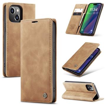 Funda Caseme Serie 013 para iPhone 16 - Estilo Cartera - Marrón