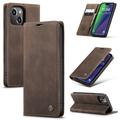 Funda Caseme Serie 013 para iPhone 16 - Estilo Cartera - Café