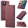 Funda Caseme Serie 013 para iPhone 16 - Estilo Cartera - Vino Tinto