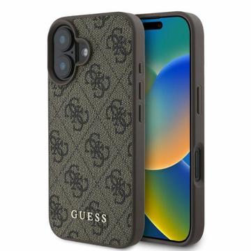 Carcasa Híbrida Guess 4G Metal Gold Logo para iPhone 16