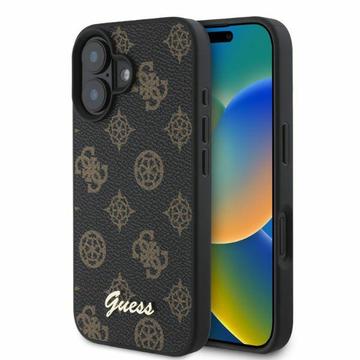 Funda Guess Peony Script para iPhone 16 - Compatible con MagSafe