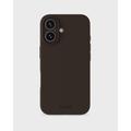 Funda de silicona Holdit iPhone 16 - Negra